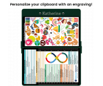 WhiteCoat Clipboard® - Green Child Life Specialist Edition